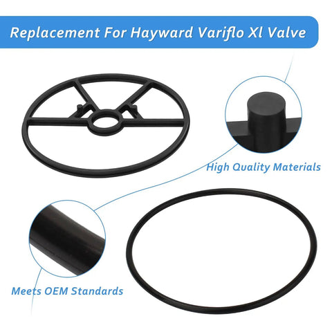 Valve Gasket O Ring Kit SP0714T For Hayward Variflo XL Multiport Pool Valve Replacement Seal Spider Gasket Cover shown