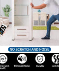 Person moving furniture using Heavy Duty Round Furniture Sliders 8 Pack, 3.5 Inch Reusable Moving Sliders For Carpet, no scratches