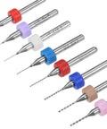 Micro PCB Drill Bit Set With One Eighth Inch Shank Solid Tungsten Carbide CNC Engraving Bits for Circuit Board Drilling, 20 Pcs