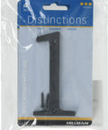 4 Inch Black Zinc Flush Mount House Number Sign For Outdoor Use And Easy To Read Address Plaque For Front Door Mailbox Or Wall With Screw Hole Installation And Dope Curb Appeal in packaging