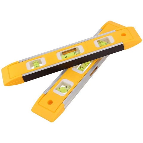 Heavy Duty 9 Inch Magnetic Torpedo Level, Dead On Accurate Aluminum Spirit Level With Rock Strong Grip, Built Tough For Nailing Every Handyman Layout Job And Delivering Straight Results Guaranteed Professional Grade Calibrated Tube Design