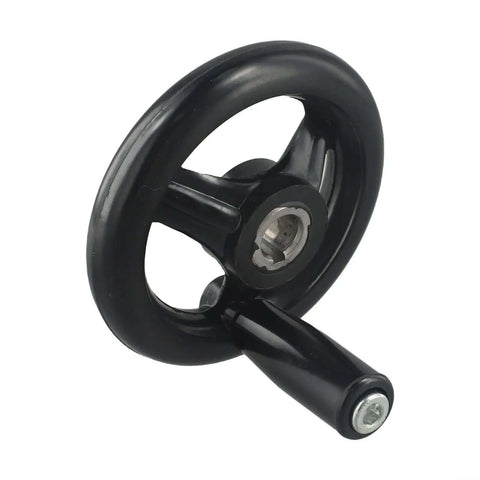 6 Inch Spoke Hand Wheel With Revolving Handle For Lathe Milling Machines And Drill Presses, Lightweight Plastic Crank With 3/4 Bore, 12x100mm