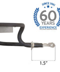 Close-up of electric range burner element in four pack replacement kit for Whirlpool KitchenAid Maytag, 1.5-inch connection detail.