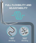 Flexible K-Type Inconel 600 Thermocouple Probe for High Temp Apps, showing ungrounded flexibility with 180° and 360° bending