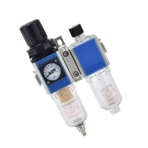 Compact Pro Grade FRL Unit With Regulator And Lubricator And Oil Separation For Industrial Pneumatic Tools, Water Separator