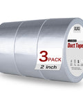 3 Pack Duct Tape Heavy Duty Waterproof Silver Duct Tape With Tough Adhesive For Indoor Outdoor Repairs Tear By Hand 60 Yards By 2 Inches