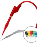 15 Piece Back Probe Pin Set for Multimeters and Car Testers, Wire Piercing Insulation Probes, shown in red with other colors