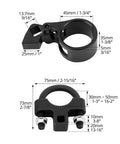 Inner Tie Rod Removal Tool With Three Eighths And One Half Inch Drive Sizes For Tight Spaces Universal Tie Rod End Wrench on black steel clamp