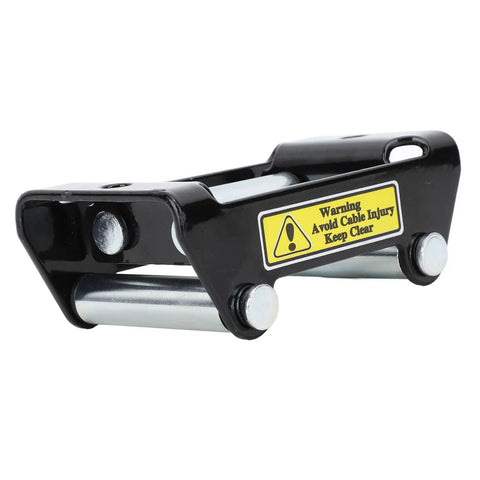 Heavy Duty Winch Roller Fairlead 2000 Lb Load Capacity For Truck ATV UTV Trailer Cable Guide Roller Electric Winch Accessory For Towing And Recovery Tasks, black steel roller fairlead