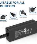 24V 4A DC Power Adapter 96W Replacement PSU For AMS 2 Pro Automatic Material System, 100-240V AC Input, 50/60Hz, Barrel Tip Connector, Plug and Play, Low Interference Design, Reliable 24V Supply For 3D Printers. Universal plug adapters for Europe, US, UK, Australia