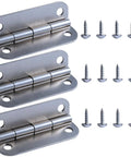 3-pack stainless steel Igloo cooler hinges with screws for 25–165 qt coolers