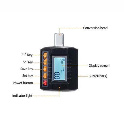 Pro Jeffergarden Digital Torque wrench with electric precision interface showing display screen and adjustment keys.