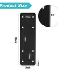 Built Like A Tank Heavy Duty I Shape Post To Beam Connectors Four Pack 10 By 3 Inch Mending Plates detailed size chart and specifications.