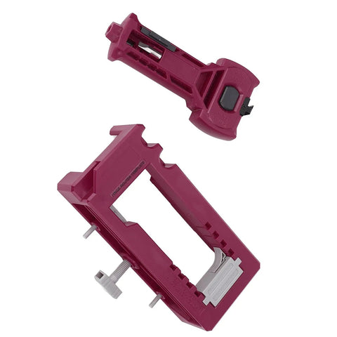Door Hinge And Latch Installation Kit With Plastic Mortiser Template For 1 3 Eighth Or 1 3 Quarter Inch Doors parts