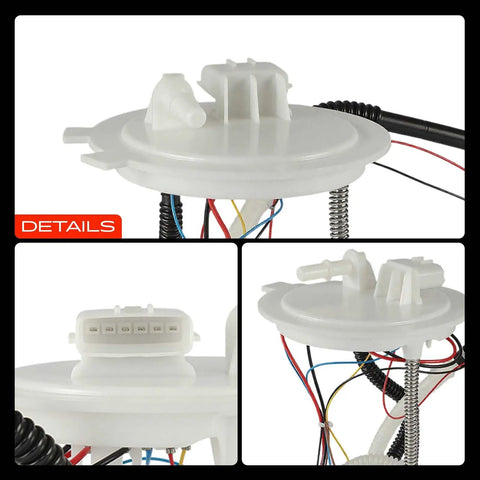 Direct Fit High Performance Electric Fuel Pump Module Assembly For Nissan Rogue 2014 Through 2020 With 2.5 Liter Engine close-up of connector and wiring details