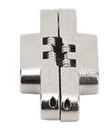 Close-up of 4 Piece Mini Hidden Hinge Set For Jewelry Boxes And Folding Doors, 180 Degree Zinc Alloy And Steel Hinges