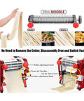 Kick Up Your Pasta Game With This Electric Noodle Machine Cranking Out Homemade Spaghetti And Fresh Dough In Seconds with adjustable cutter.