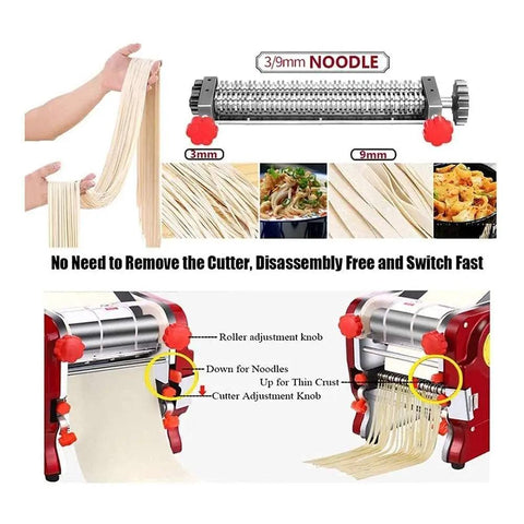 Kick Up Your Pasta Game With This Electric Noodle Machine Cranking Out Homemade Spaghetti And Fresh Dough In Seconds with adjustable cutter.