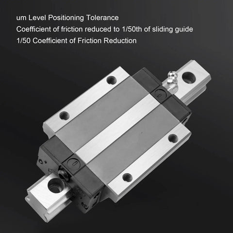HGW20CC 300mm Linear Guide Rail With Premium Bearing Steel For Rock Solid Ultra Smooth Sliding And Micron Level Precision High Precision CNC Machine Automation Equipment For Industrial Robotics Components, close-up block