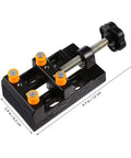 Metal vise from Hand Drill Kit For Jewelry Making And Woodworking Rotary Drill With Twist Bits Vise And PCB Drill Bits For Crafting And Model Making