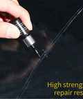 Hand applying Windshield Crack Repair Kit With Repair Fluid For A Quick DIY Fix And Car Care Easy To Use Anti Scratch Formula on glass