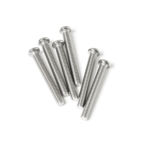 Heavy Duty M5 X 20Mm Pan Head Machine Screws 30 Pc Set 304 Stainless Steel Phillips Cross Drive Hardware Fasteners with bright finish.