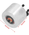 All Purpose Aluminum Alloy Belt Grinder Tracking Wheel 50mm, 65mm, designed for heavy duty woodworking and pipe polishing.