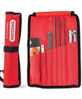 Universal Chainsaw Sharpening Kit With 5/32 Inch Round File, 3/16 Inch Round File, 7/32 Inch Round File, 6 Inch Flat File, Handy Handle