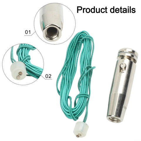 Epee Wire 1m With Point Tip For Easy Fencing Maintenance And Repair Pro Grade High Conductivity Metal Cable with close-up details