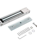 Heavy Duty Magnetic Door Lock With Z And L Brackets Built Tough, 600 Pounds Holding Force, 12V Fail Safe NC, Stainless Steel Body For Access Control