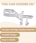 Clear Hidden Channel Valance Clips 1-7/8 Inch Set Of 22 For Wood And Faux Wood Blinds, detailed view of durable plastic clip.