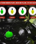 High Visibility Fishing Floats Set With Bright Green And Yellow Bobbers To See Bites Fast And Nail More Trout Crappie Walleye Panfish