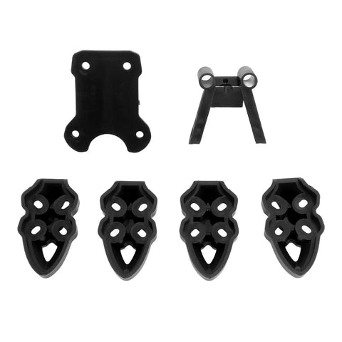 FPV Quadcopter Mounting Base Kit With 3D Printed Motor And Antenna Mounts For FPV Drones Pro Grade Lightweight Frame Black