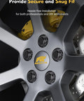 Close-up of M12x1.5 Spline Lug Nuts Replacement for Honda Civic Accord CR-V Camry RAV4 Sienna and More Black 20 Piece Set