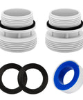 40Mm To 1-1/2 Inch Or 1-1/4 Inch Pool Hose Adapter Kit For Above Ground Filters Converts 40Mm Hose To Standard 1-1/4 Or 1-1/2 Inch Ports