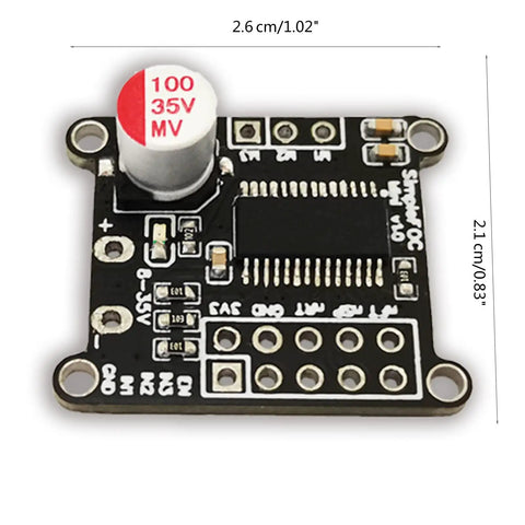 Three Phase Brushless DC Motor Driver Board With DRV8313 For FOC Control SVPWM SPWM Ready SimpleFOCMini Compatible 3 Phase H Bridge Module
