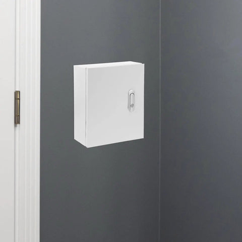 Heavy Duty Wall Mount Stainless Steel Electrical Junction Box Weatherproof Outdoor Power Distribution Enclosure on wall