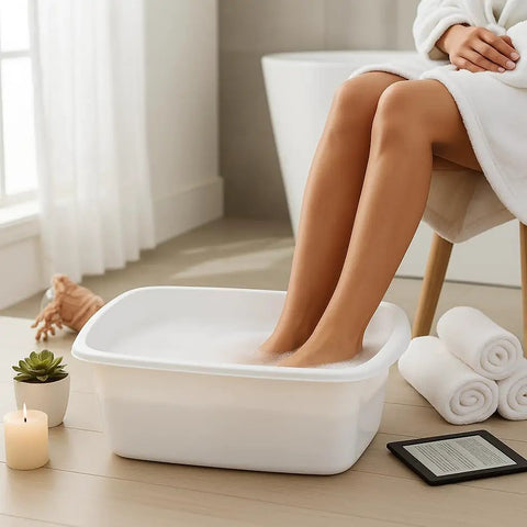 Heavy Duty White 12 Quart Plastic Dishpan Wash Tub For Soaking Feet, Laundry, Hand Washing And Storage, Durable Basin For Kitchen Sink Use