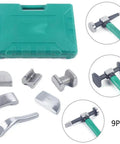 9 Piece Auto Body Hammer And Dolly Dent Repair Kit For Fender Sheet Metal Shaping And Car Body Correction Pro Grade Tools