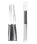 20 Pack 0.4mm Stainless Steel Nozzle Cleaning Needles for 3D Printers Quick Clog Removal and Deep Cleaning next to storage tube