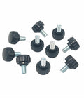 Heavy Duty Black Knurled Thumbscrews M6 Carbon Steel Grip Knobs Lock Down Any Setup For Machinery Latch And Cabinet Hardware