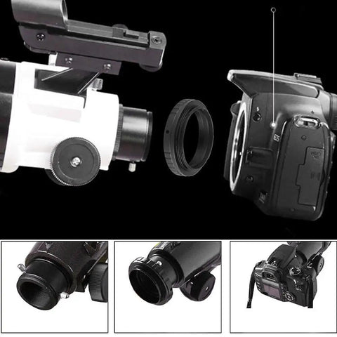 Rugged Aluminum M48 0.75 Telescope Adapter Ring For Camera Great For Astrophotography And Telephoto Shots Fits AI Mount Cameras