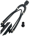 Universal Rectangular Dual Water Feed Outboard Engine Flusher with black hoses and garden hose connector