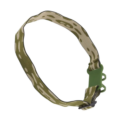 Elastic Headlamp Strap For Outdoor Adventures Premium Nylon And Silicone Band Fits 22 To 32mm Headlights in camo pattern