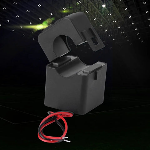 Zero Drama Mini Split Core Current Transformer Sensor For 100A Energy Meters With Quick Snap Clip Design And 100Ma Output Gonna Be A Breeze With Ac 220V Or 380V Power, showing a compact black sensor with wires.