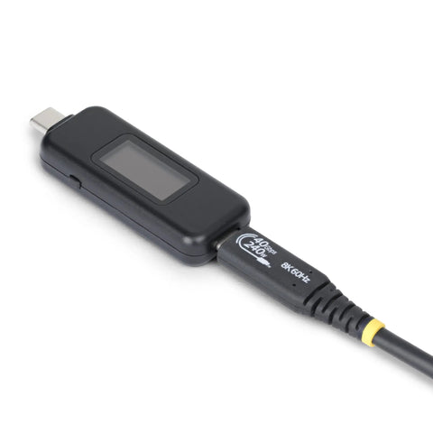 USB C Power Tester And Digital Multimeter Bi Directional Voltage And Current Meter 240W PD EPR Cable Port Tester with display