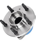 Front Wheel Hub and Bearing Assembly 5-Lug with ABS, Front Pair 2pcs, detailed view.