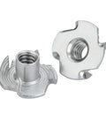 One Quarter Twenty Tee Nut 304 Stainless Steel Four Prong With Three Eighth Inch Barrel For Wood Inserts Built To Last Pack Of Fifty
