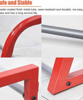 Heavy Duty Wall Mounted Tire Storage Rack For Garage Workshop Hella Solid Cold Rolled Steel Adjustable Multi Tire Organizer construction detail showing powder-coated finish and durability.