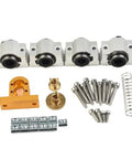CNC 3018 Pro Upgraded X Axis Kit With Metal Linear Bearings And T8 Screw components on white background.
